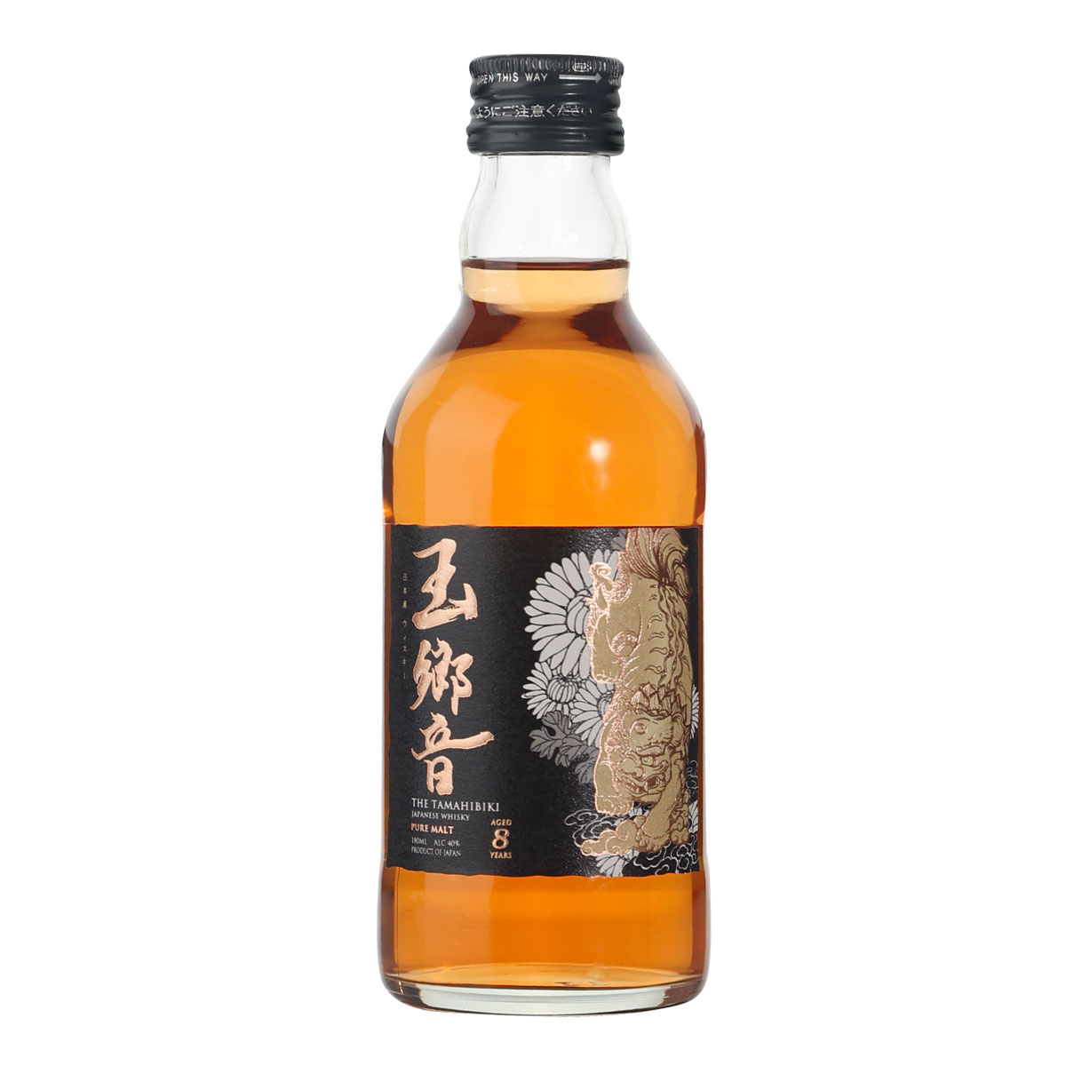 日本【玉捌】玉鄉音八年纯麦威士忌 180ml（裸瓶）