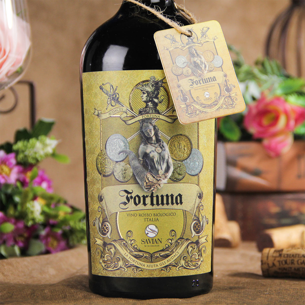 意大利威尼托萨维安酒庄Fortuna-幸运女神有机干红葡萄酒